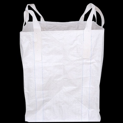 El jumbo blanco de FIBC empaqueta el bolso suave reutilizable el 110X110X110cm del bulto de la arena